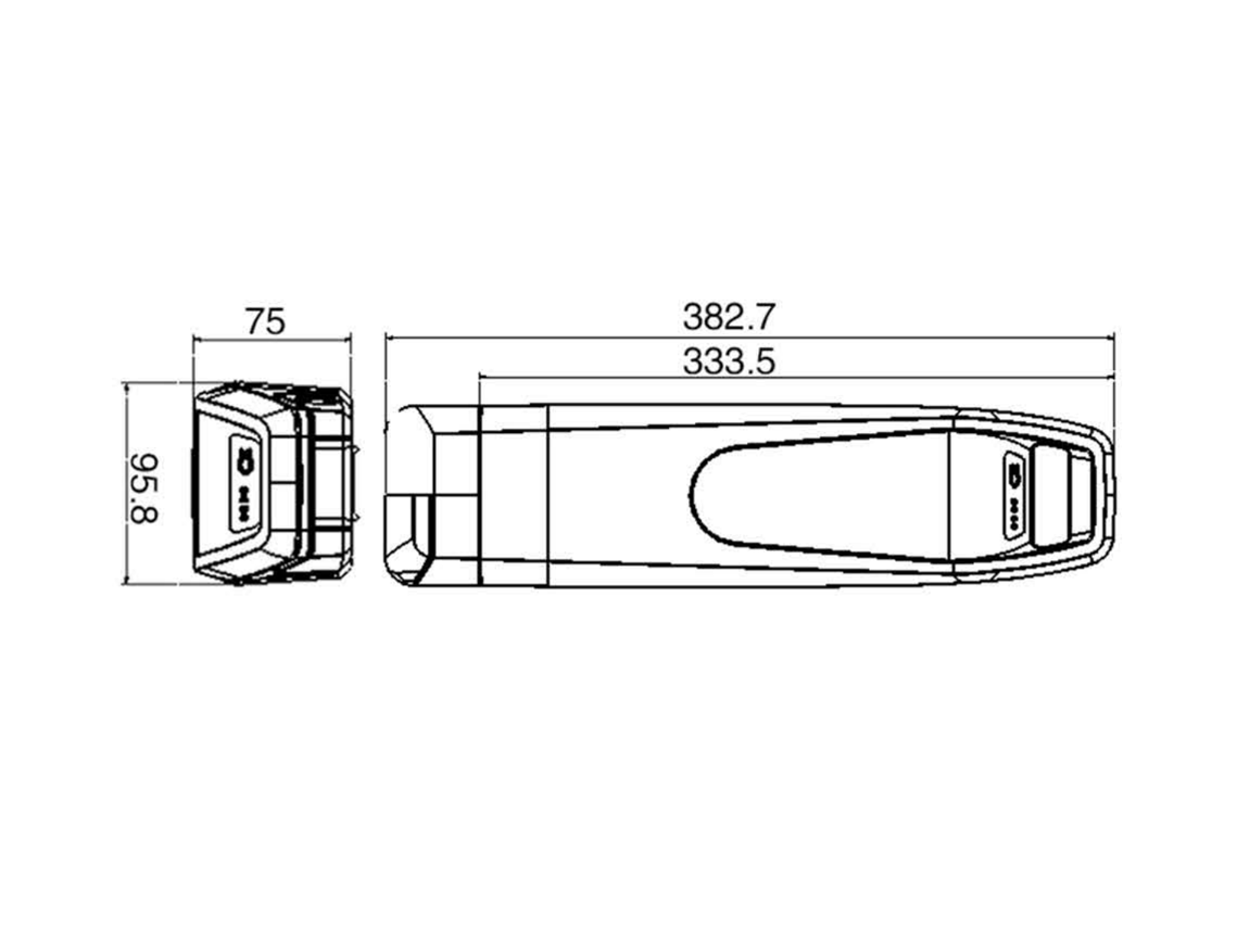 Boli E-bike battery-Size