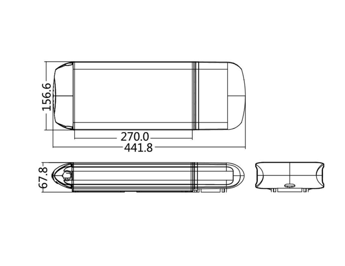 Dolphin No.1 E-bike battery-Size